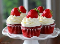 Cupcake de frutillas